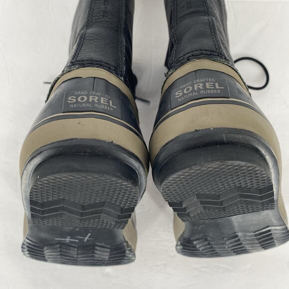 Sorel 1964 Premium Black Leather Boots - Men's Size 9 / EU 42 - Picture 8 of 10